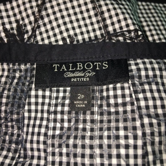Talbots petites printed gingham skirt - Picture 4 of 5